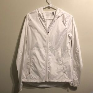 White windbreaker, size small
